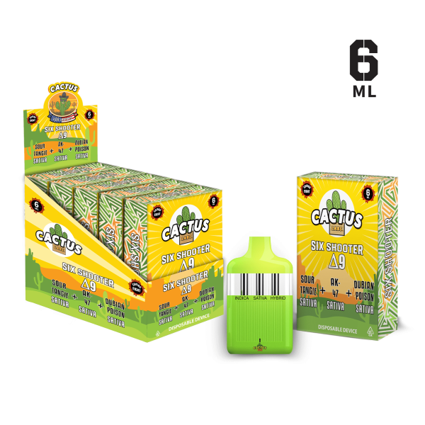 Six Shooter Delta 9 Sour Tangie + AK-47 + Dubian Poison ( Sativa + Sativa + Sativa)